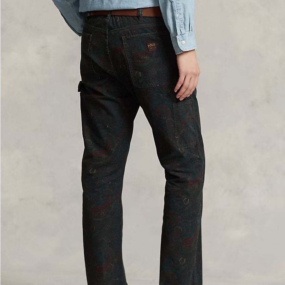 Polo Ralph Lauren Relaxed Fit Paisley Utility Canvas Trousers (28x34)